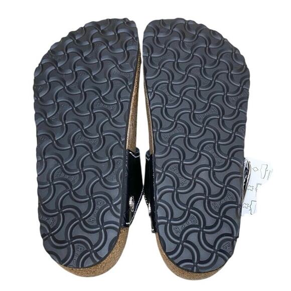 Staud x Birkenstock Gizeh Sandals In Black Croc 7 NWT - Picture 3 of 7